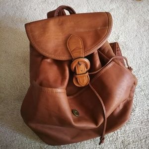 Leather backpack